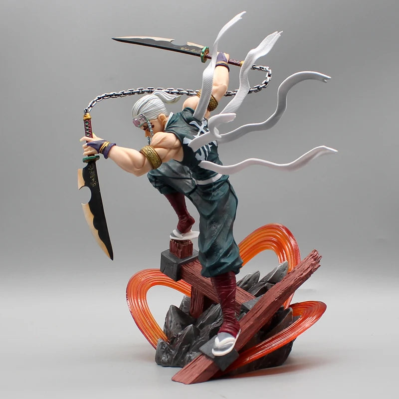 27cm Demon Slayer figures Uzui Tengen Figure 2 Heads