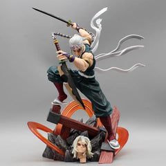 27cm Demon Slayer figures Uzui Tengen Figure 2 Heads
